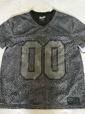 Brooklyn Cloth Black & Gray Graphic '00' Jersey